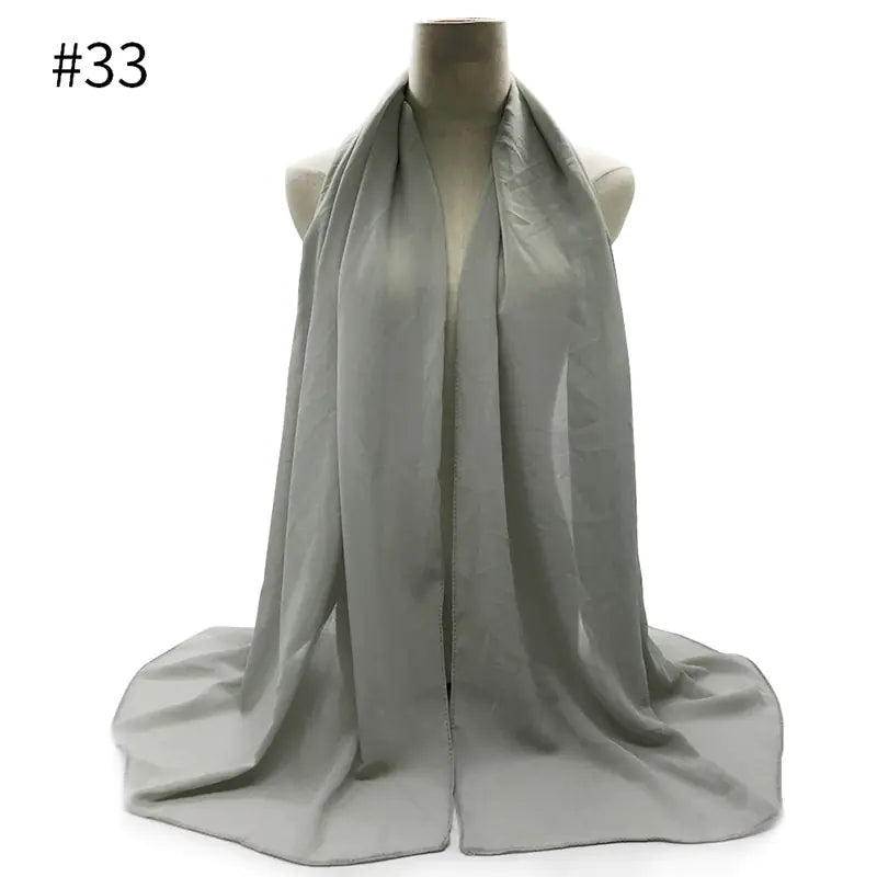Chiffon Scarf and Shawl for Sun Protection (Hijab)