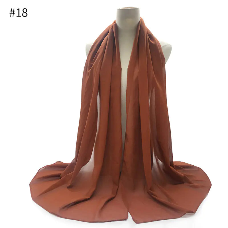 Chiffon Scarf and Shawl for Sun Protection (Hijab)